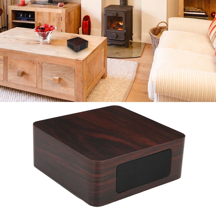 Boxa portabila Jormftte D10 Bluetooth V5.0, suport FM, cu lanterna, galben, 1200mAh