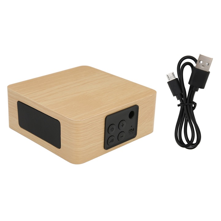 Difuzor Bluetooth vintage HiFi 110W Subwoofer fara pierderi de putere mare Telecomanda Difuzor fara fir Negru 100‑240V Priza UE