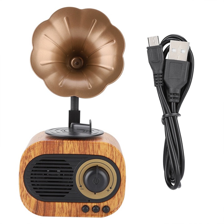 Boxa portabila Jormftte, Bluetooth, 8W x 2 + 20W, metal, ABS, 100-240V, conectivitate AUX