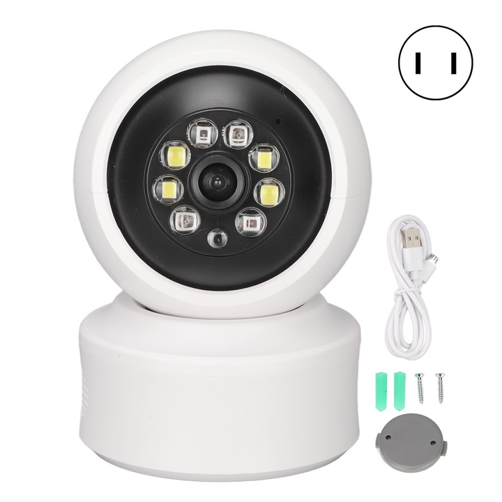 Cameră de supraveghere mini Jormftte, unghi larg 160°, neagră, cu baterie 800mAh, suport 128G