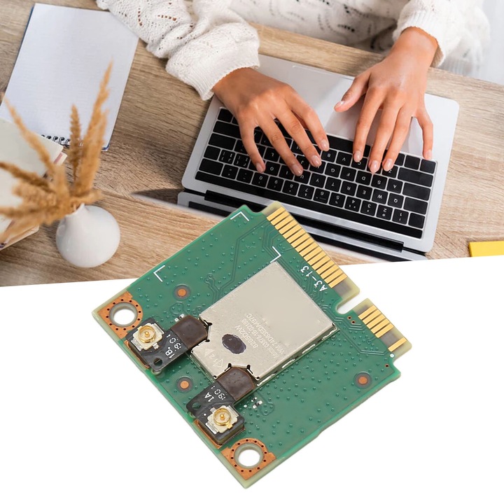 Modul de placa de retea Bluetooth 4.2 1200Mbps 2,4GHz 5GHz Adaptor de placa de retea Mini PCIE pentru Windows 7 10