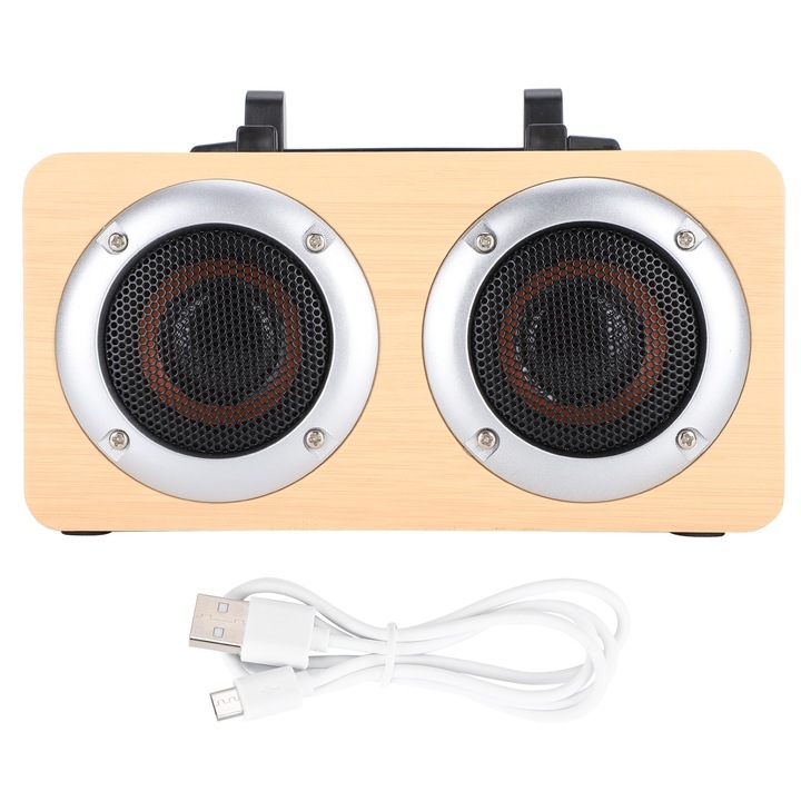 Boxa portabila Jormftte, mini boxa pentru telefon cu interfata audio 3.5mm, design compact, culoare neagra