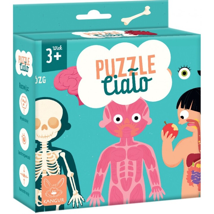 Puzzle Kangur, 30 elemente, 140x174x45mm, pentru copii peste 3 ani