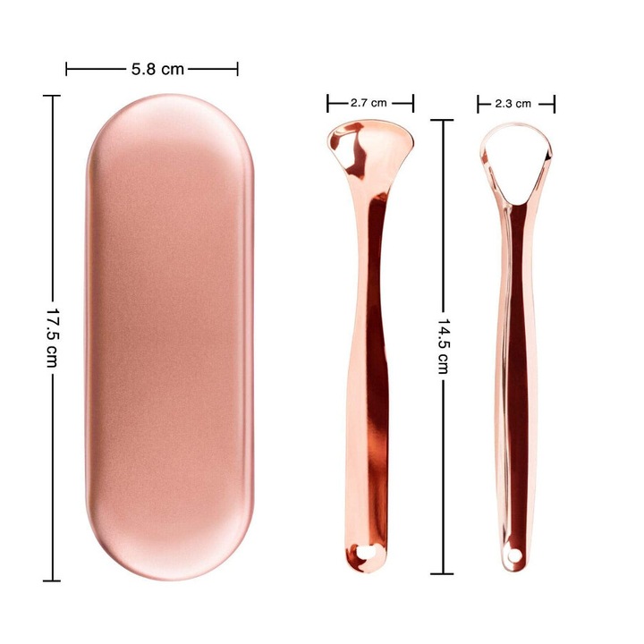 Rozsdamentes acél fogkefe készlet, mélytisztítás, kétoldalas használat