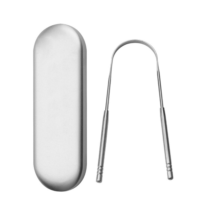 Rozsdamentes fogkefe készlet, mélytisztítás, kétoldalas használat, 2 db