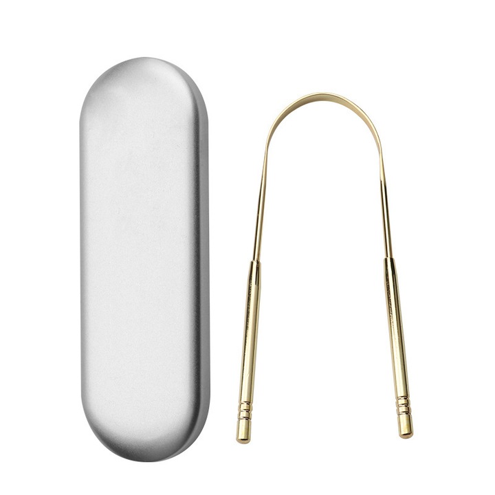 Rozsdamentes fogkefe készlet, mélytisztítás, kettős felhasználású, 2 db