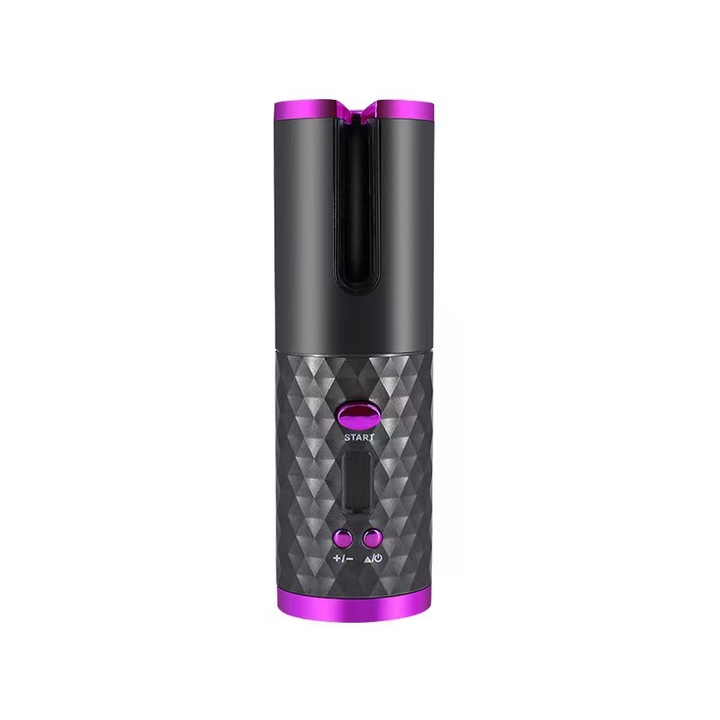 Ondulator automat, Betrusami, 6 Trepte temperatura, USB, Negru