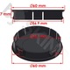Set capace roti SkinoEu, diametru exterior 60 mm, diametru interior 56 mm, pentru jante din aliaj, universale, negru/argintiu, craniu, C 35, 4 buc.