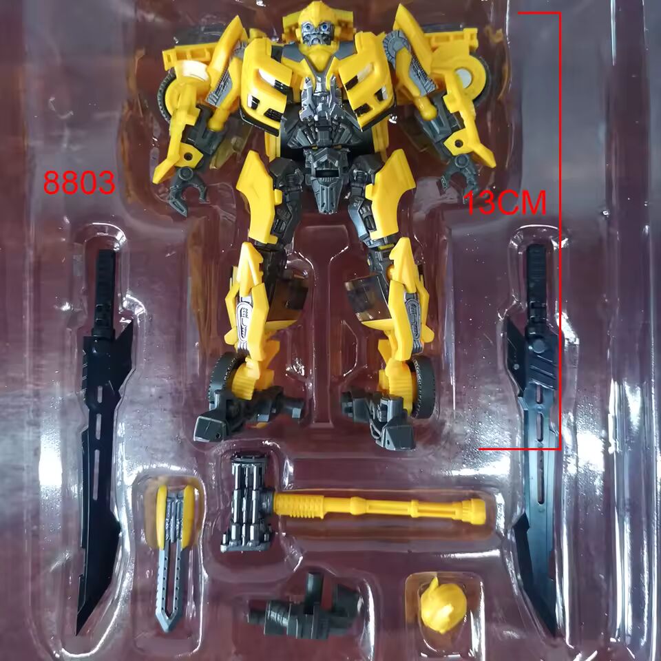 WORKER BEE & BUMBLEBEE セット Robot transformer 2-in-1 Bumble Bee, 13cm Iluminare Set Ochi si