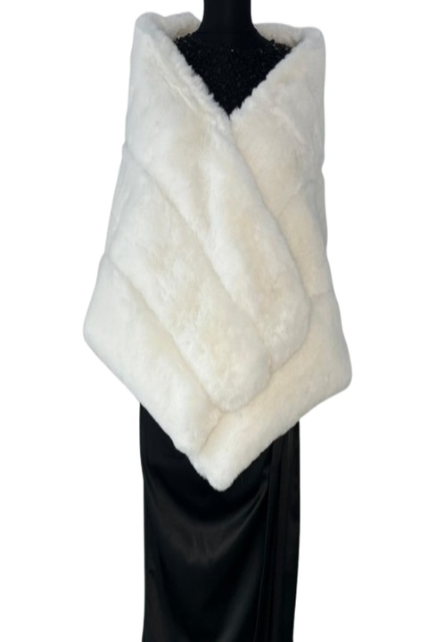 Capa dama blana ecologica, Alb, One Size