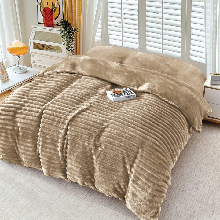 Cocolino Line takaró 230x250 cm Mary, Barna, Pucioasa