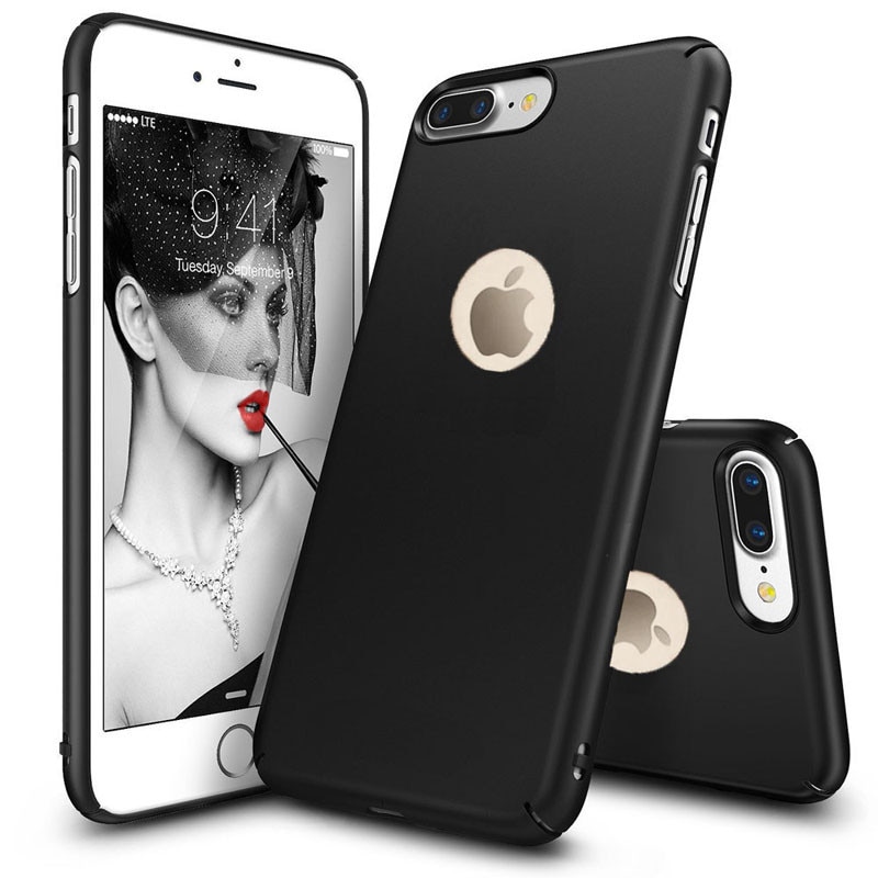 Husa telefon Iphone 6 Plus / 6S Plus ofera protectie Ultrasubtire - Silk Black Matte