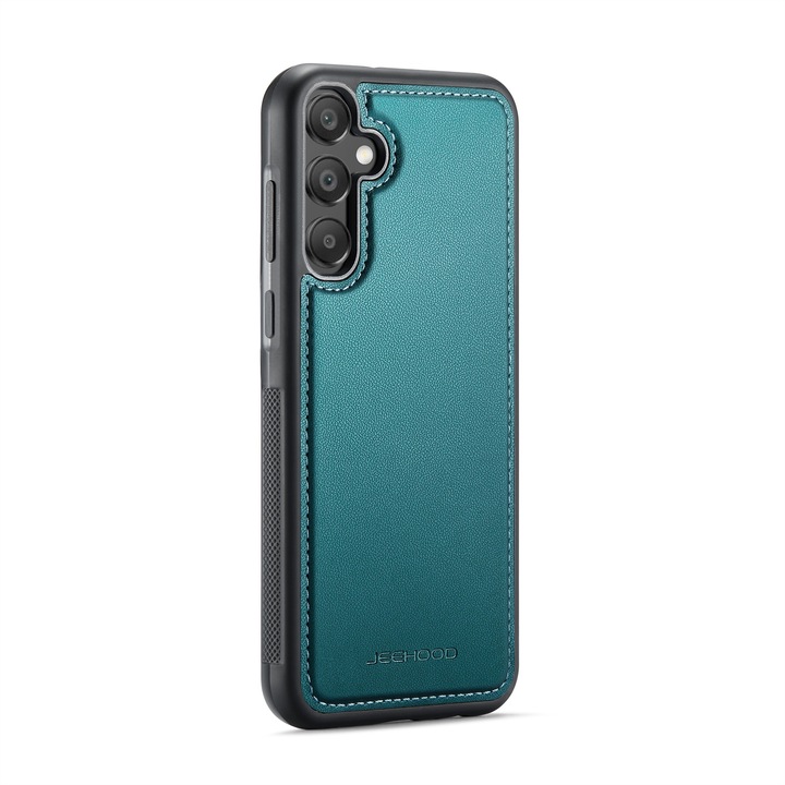 Husa pentru Samsung Galaxy A55, Jeehood by CaseMe, protectie la camera, piele cu textura moale si aderenta in mana, back cover, Verde