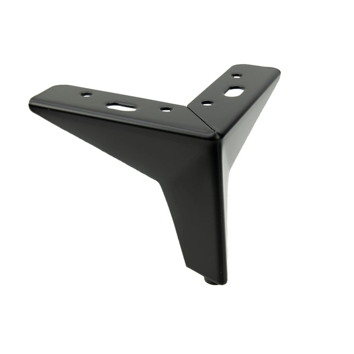 Picior metalic B&B Gwiazda, negru mat, 10 cm x 13 cm, 1 bucata