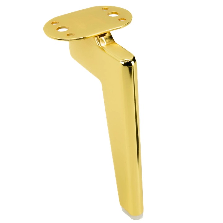 Picior metalic B&B, auriu cromat, 18cm, pentru mobilier