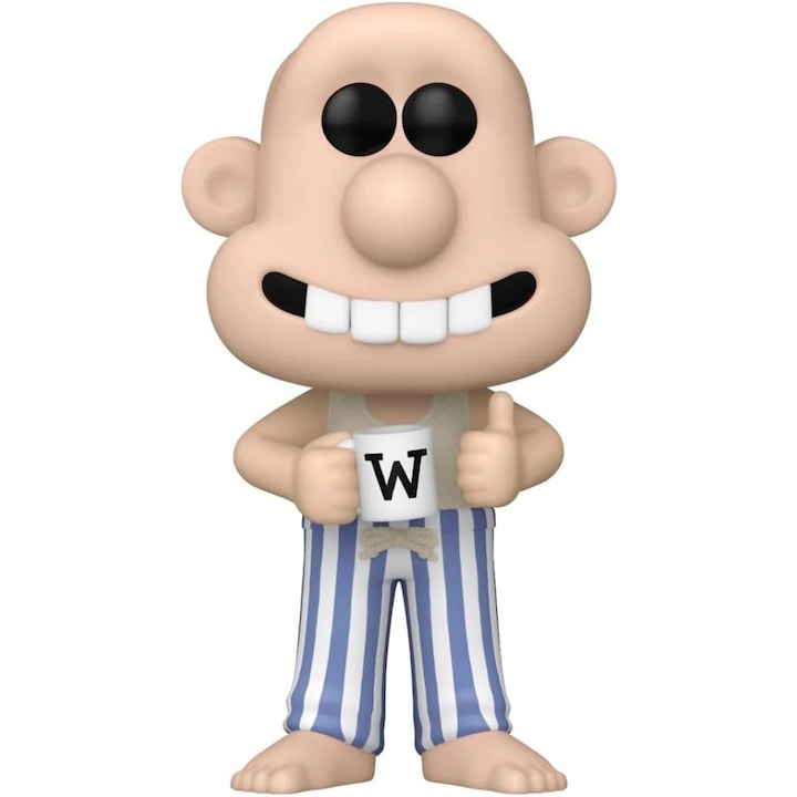 Фигурка Funko Pop Movies, Wallace and Gromit, Wallace In Pajamas, 10 cm, Многоцветен