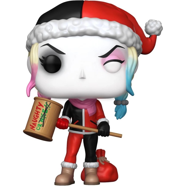 Figurina Funko Pop, Heroes Holiday 2024, Harley with Naughty Mallet, 10 cm