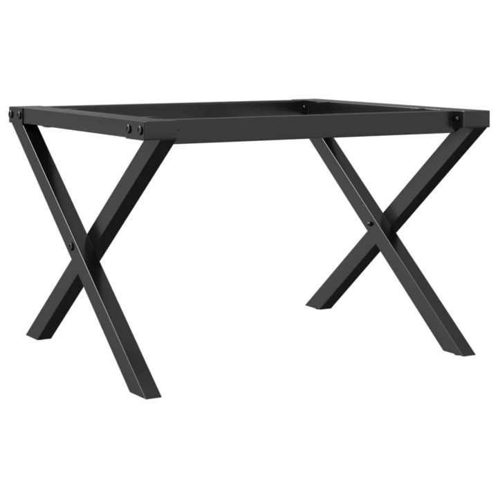 Picioare Masuta de cafea vidaXL, X-Frame 60x40x38 cm Otel 4.74 kg