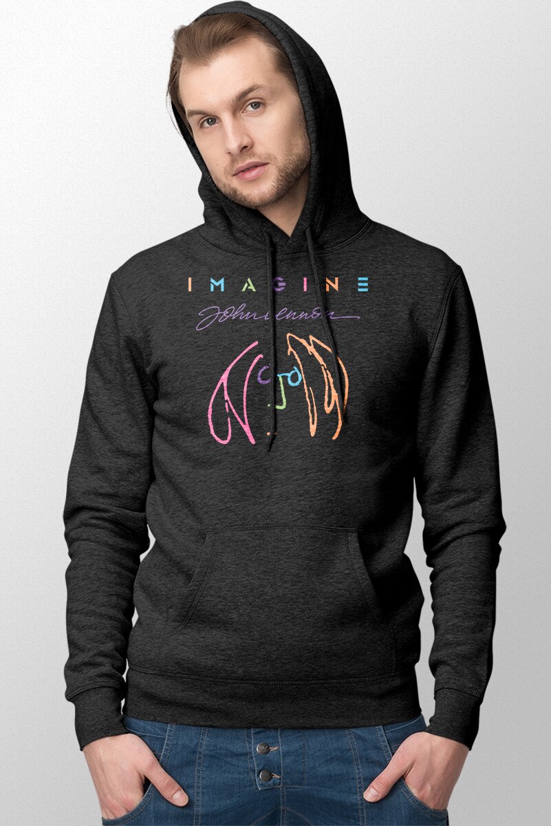 Мъжки Sweatshirt, Artcraft, John lennon imagine 2, Черен, XXXXL