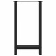 Крака за бар маса vidaXL, черни, 2 бр., 40x(90-91) cm, стомана, 11.33 Kg