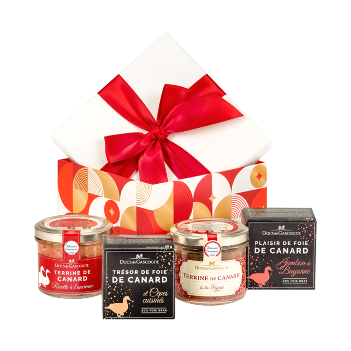 Cos Cadou Gastronomic Gourmet Gourmandises cu terine, Ducs de Gascogne, 4 produse