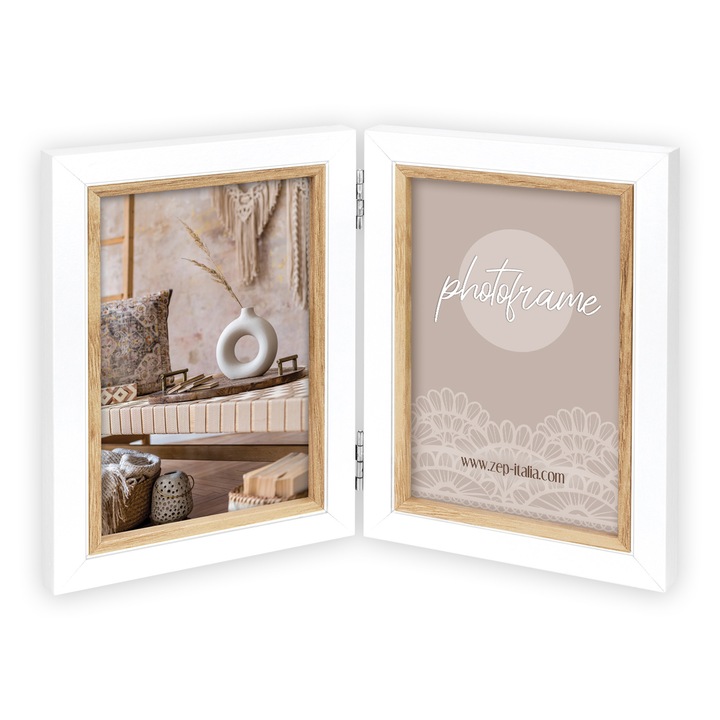 Rama foto, ZEP Ayas, Pentru 2 fotografii 10x15 cm., Lemn