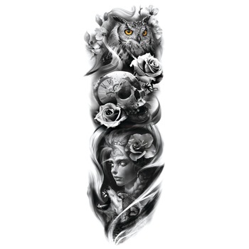 Tatuaj temporar pentru brate sau picioare monocrom, big zise 48 x 17 cm, #T/081 - Tattoo Temporary Phuture® Tatuaj temporar pentru brate sau picioare monocrom, big zise 48 x 17 cm, #T/081 - Tattoo Temporary Phuture®