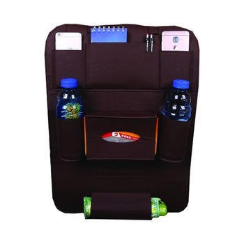Organizator auto universal pentru scaun din Piele Ecologica, 60 x 43 cm, pentru a proteja de murdarie spatarul scaunului din fata, dar si pentru organizare obiectelor din masina, maro- Phuture® Organizator auto universal pentru scaun din Piele Ecologica, 60 x 43 cm, pentru a proteja de murdarie spatarul scaunului din fata, dar si pentru organizare obiectelor din masina, maro- Phuture®