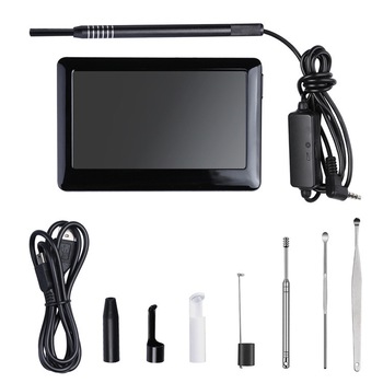 Camera endoscopica pentru inspecite ureche, nas, piele, avand 2 mil megapixeli si 6 LED, incarcare USB, cu dipslay inclus de 4,3 inch si accesorii - Phuture® Camera endoscopica pentru inspecite ureche, nas, piele, avand 2 mil megapixeli si 6 LED, incarcare USB, cu dipslay inclus de 4,3 inch si accesorii - Phuture®