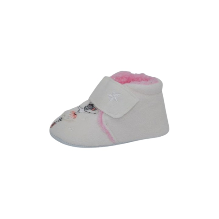 Pantofi imblaniti pentru bebelusi, Mini Junior, PNTF-MJ7, Alb 114608