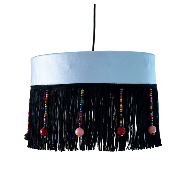 Pendul Deco Republic „Dress me up Gipsy” E27, 1x60W, negru, argintiu