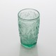 Pahar Sticla Tropical, Verde, Capacitate 380ml, Set 4 Bucati