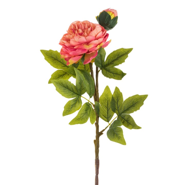 Изкуствено цвете с дълго стъбло, розова фуксия, 82 см