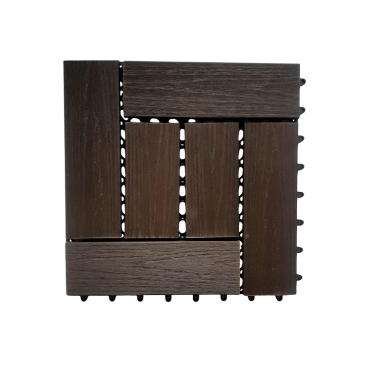 Dala deck terasa WPC, Naimeed D6253, 30x30x2cm, Maro