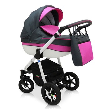 Carucior 3 in 1 Poema Pink,Krausman Carucior 3 in 1 Poema Pink,Krausman
