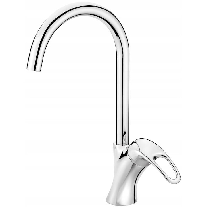 Санитарен кран Deante Dalia, хром, аератор, монтаж на стойка, 450 мм