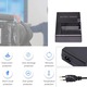 Incarcator compatibil baterie Camera Canon LP-E10 EOS 1100D 1200D 1500D 3000D X50, Axroad Mall, Protectie supratensiune, Universal 100V-240V, Tensiune standard 8.4V, Usor de instalat, Portabil, Durabil, 6.5 x 3 x 8.5 cm, Negru