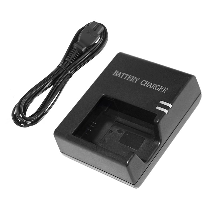 Съвместимо зарядно устройство за батерии за Canon LP-E10 EOS 1100D 1200D 1500D 3000D X50, Axroad Mall, защита от пренапрежение, универсално 100V-240V, стандартно напрежение 8,4V, лесно за инсталиране, преносимо, издръжливо, 6,5 x 3 x 8,5 см, черно
