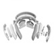 Aparat Profesional pentru Masaj SKG® 4098E Termoterapie Wireless cu Telecomanda, 3 Moduri/15 Niveluri de Intensitate, Doua Zone 360°/42°C, Electrostimulare si Terapie Musculara, 1500mAh, Incarcare Rapida, White/Grey