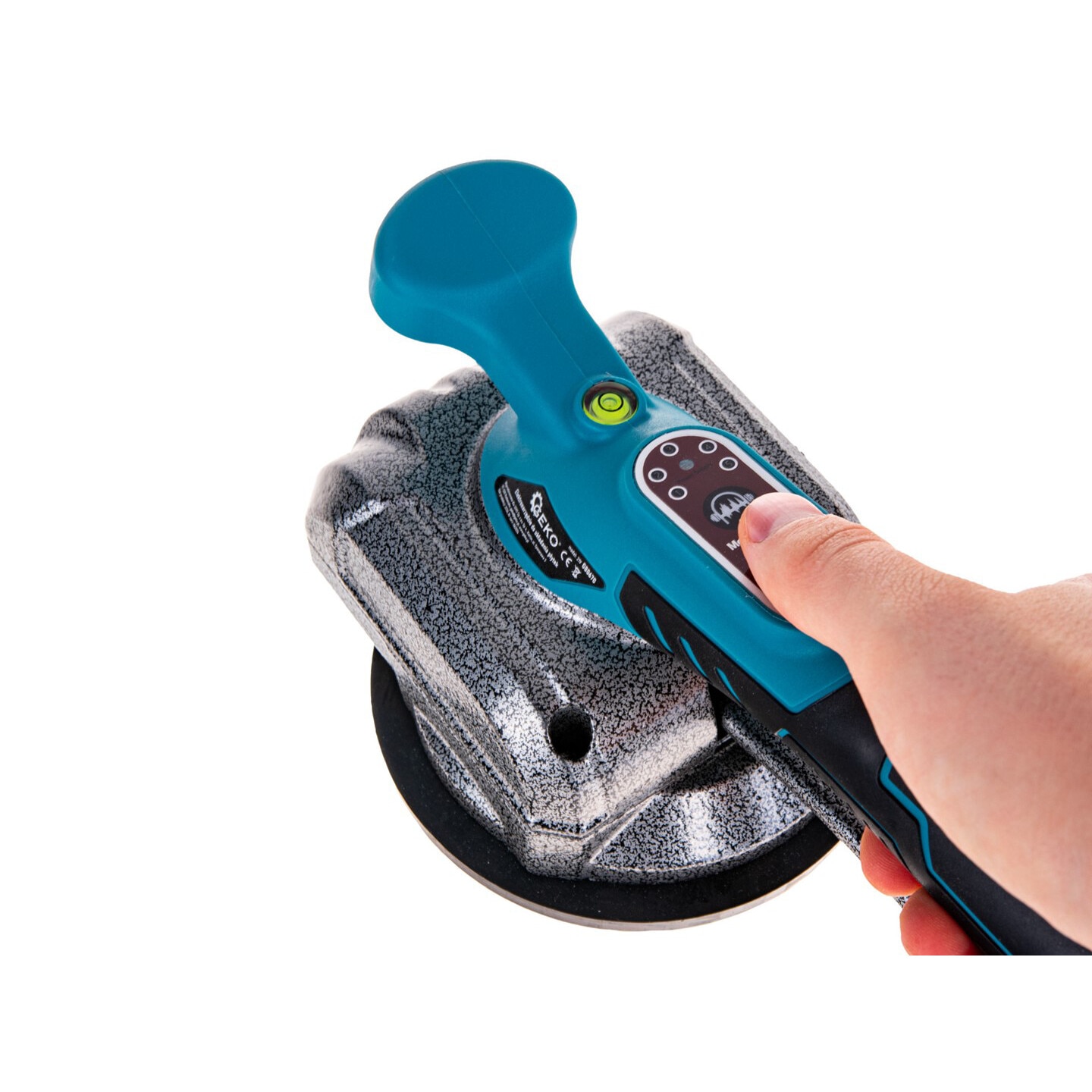 Ventuza vibranta pentru gresie cu acumulator, 21 V, Geko G80670
