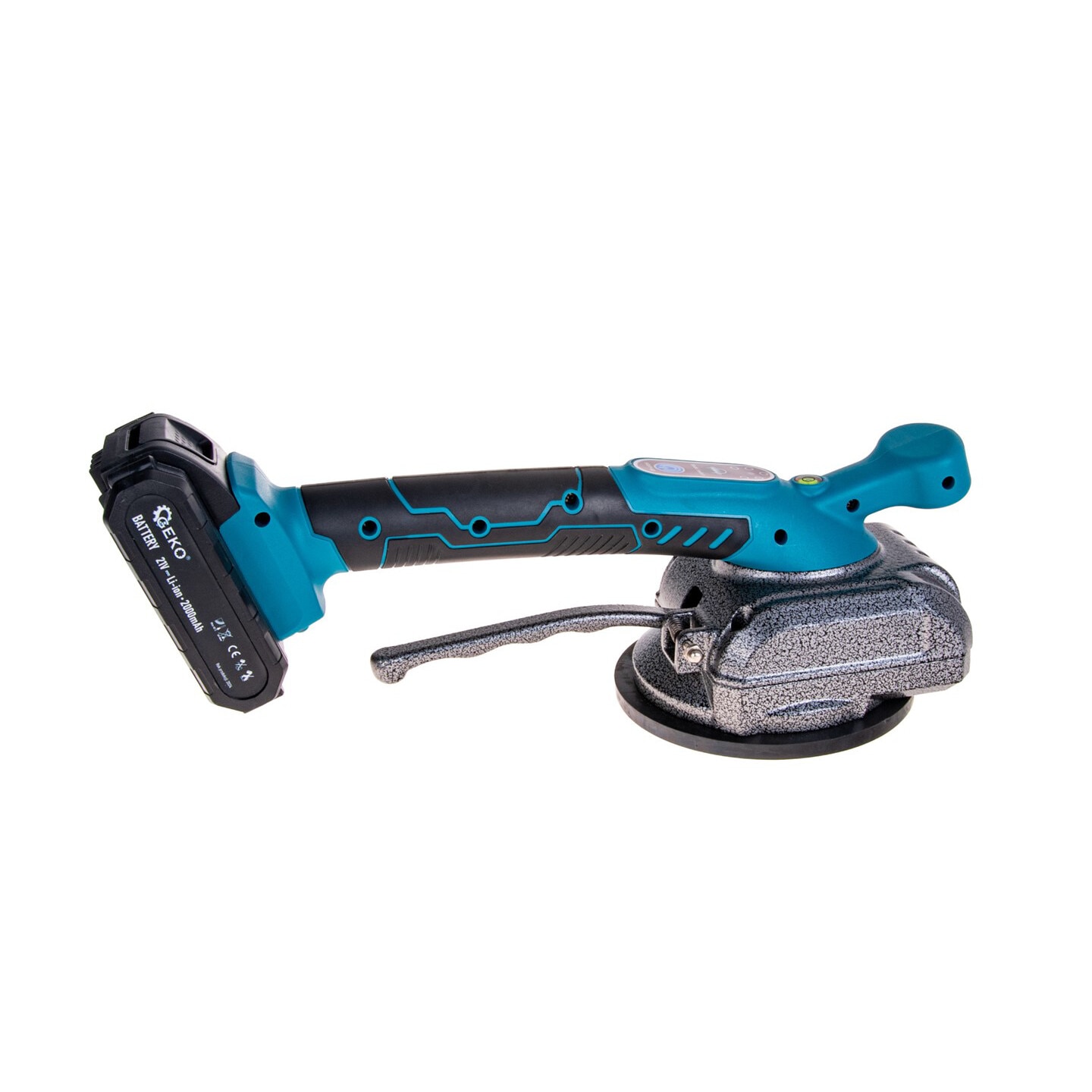 Ventuza vibranta pentru gresie cu acumulator, 21 V, Geko G80670