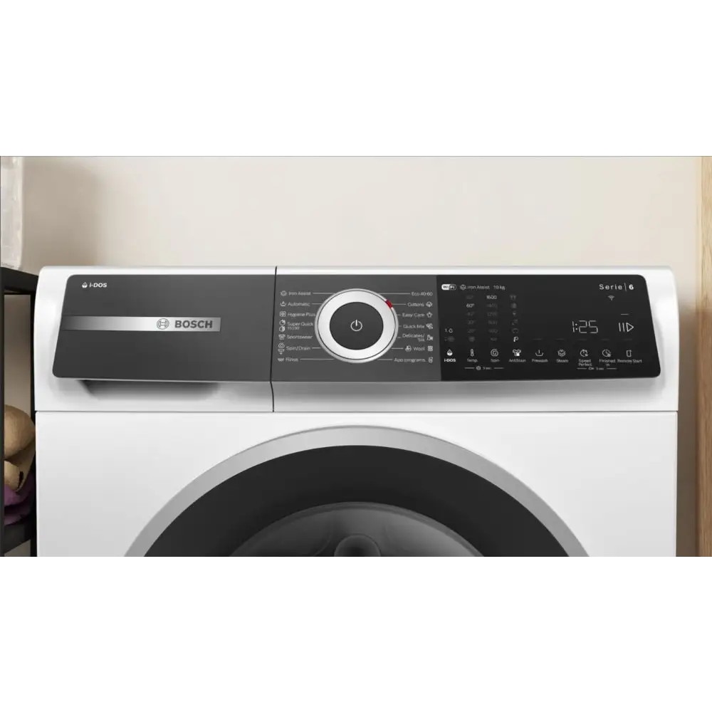 Masina de spalat rufe frontala Bosch WGH256A6BY, 1600 RPM, VarioSpeed,10 Kg, Home Connect, Display LED, i-DOS, Home Connect, Iron Assist, Clasa A