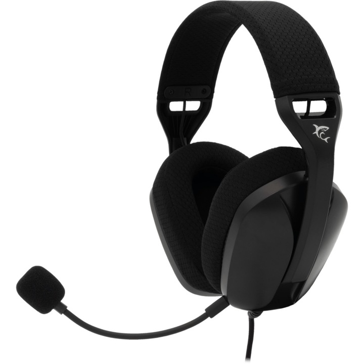 White Shark Sparrow gaming headset, mikrofon, fekete
