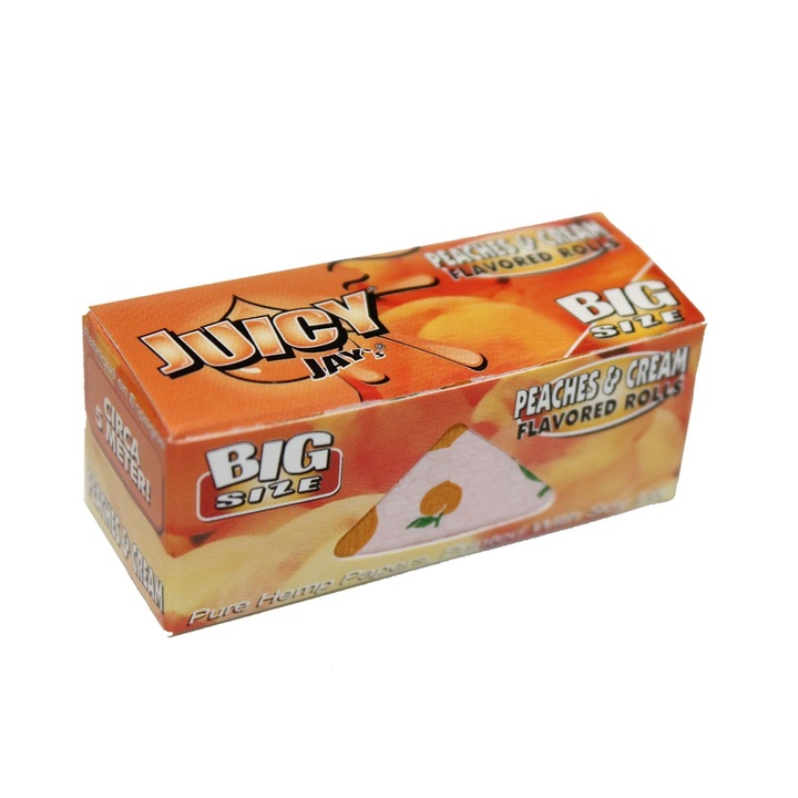 Rola tigari Juicy Jays, aroma piersici si crema, 5m