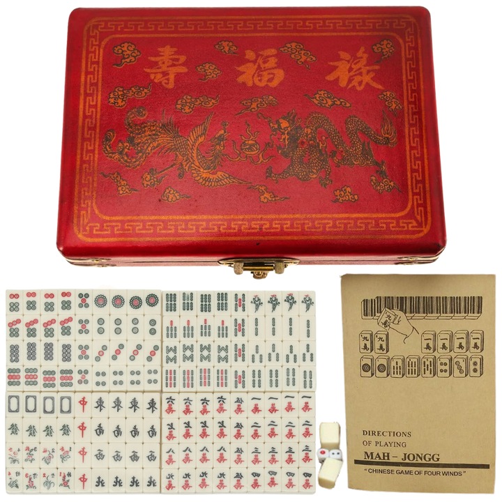 Настолна игра Mahjong, 8+ години, Многоцветен, ZAXER