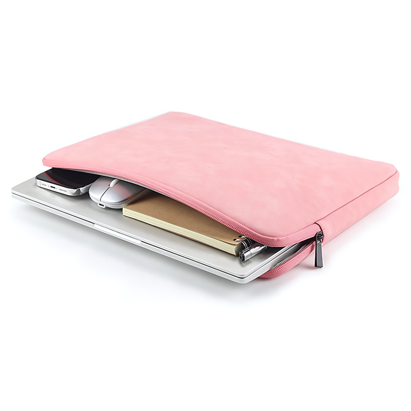 Geanta laptop, Ejiajia, 13.3 inch, piele ecologica, impermeabila, roz, 36x26x3cm