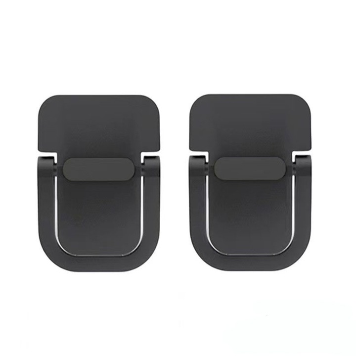Set suporturi laptop, 3x5cm, design ergonomic, zinc, portabile, negre
