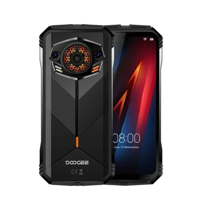 Мобилен телефон Doogee S punk, Черен, 6.58", 6GB RAM, 256GB ROM