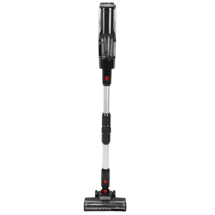 Aspirator fara fir Oliver Voltz OV51001Q, 250W, Li-ion 2500 mAh, 3 viteze, 0.6 l, 25 kPa, Ecran tactil, Negru