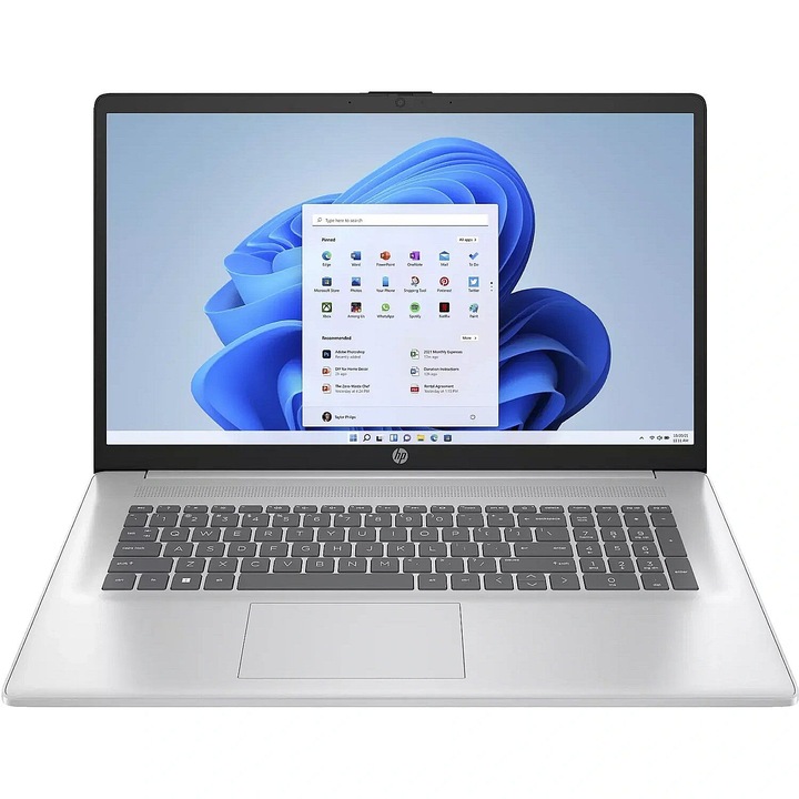 Laptop HP 17-cp2075nw, 17,3 hüvelykes 1920 x 1080, AMD Ryzen 5 7520U 4 C / 8 T, 2,8 GHz - 4,3 GHz, 2 MB 4 MB gyorsítótár, 16 GB DDR5, 512 GB Rade, Windows 1 6 GB SSD